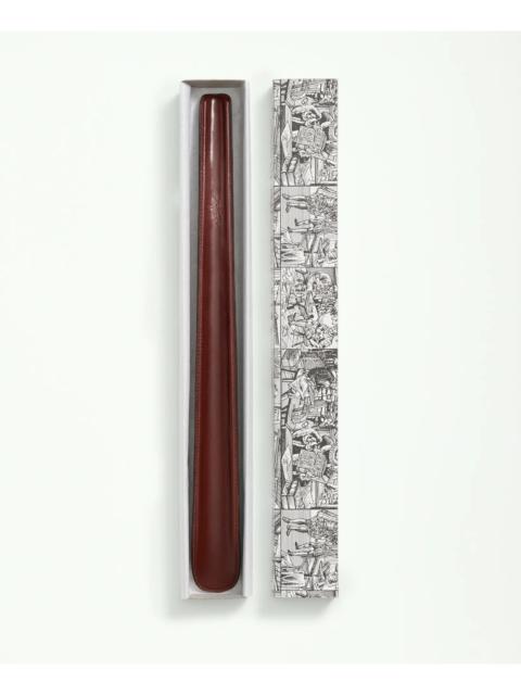 Brooks Brothers Long Leather Shoe Horn