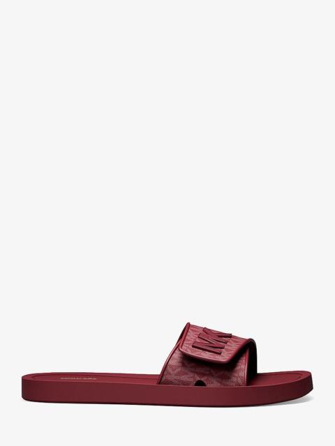 MICHAEL KORS Palmer Signature Logo Slide Sandal
