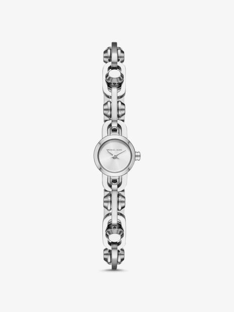 MICHAEL KORS Mini Astor Link Silver-Tone Bracelet Watch