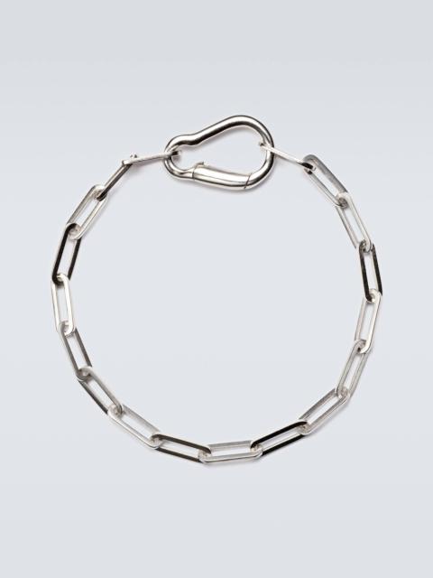 MATEO Carabiner sterling silver chain bracelet