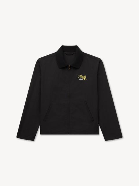 KENZO 'KENZO Jumping Tiger' embroidered zipped coach jacket in mixed cotton