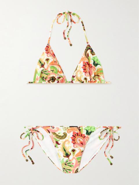 Etro Printed Triangle Bikini