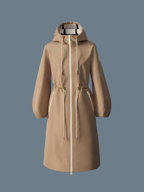 Moncler Nantes Long Parka Trench Beige | italist | REVERSIBLE