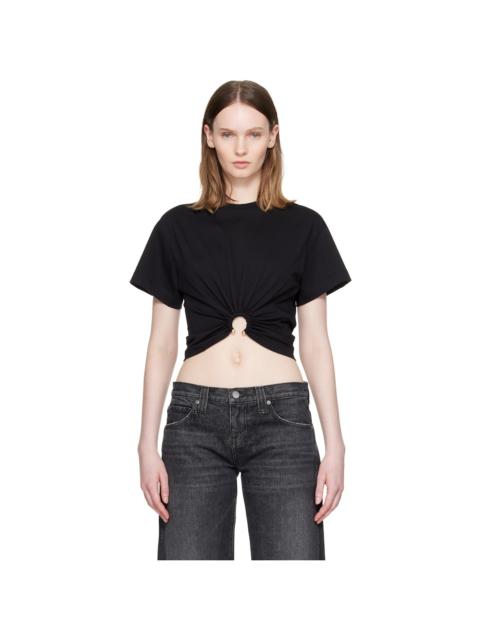 rabanne Black Piercing T-shirt