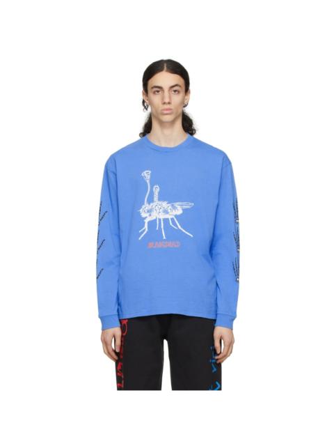BRAIN DEAD Blue Worm In The Apple T-Shirt