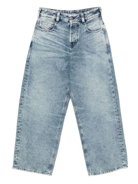 Diesel faded-effect wide-leg jeans