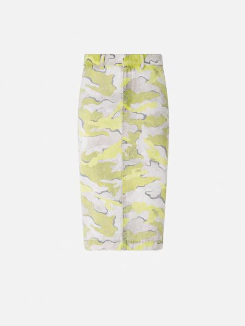 PINKO CAMOUFLAGE CALF-LENGTH SKIRT