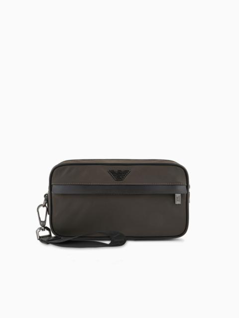 EMPORIO ARMANI ASV recycled nylon washbag