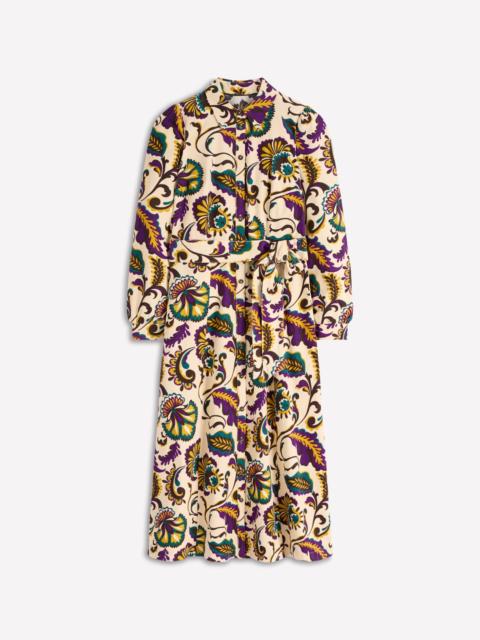 BODEN Clara Cord Midi Dress-Multi, Ornate Meadow
