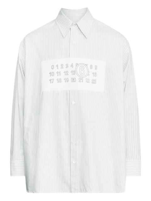 MM6 Maison Margiela striped button-up shirt