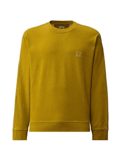 C.P. Company raw-edge logo-embroidered sweater