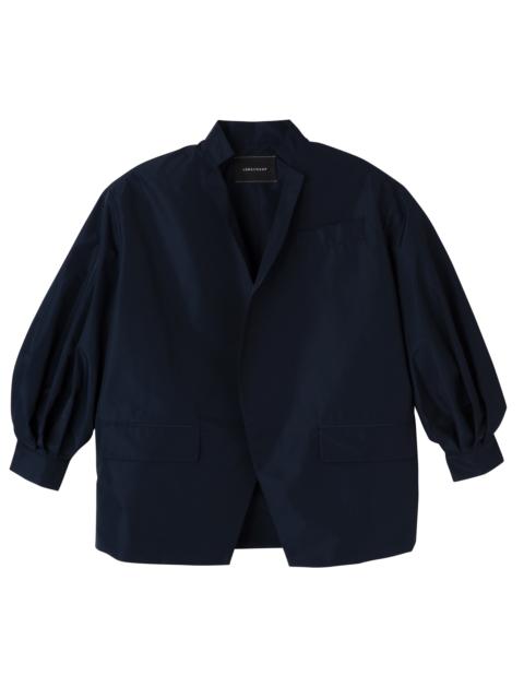 Longchamp Kimono jacket Navy - Technical taffeta