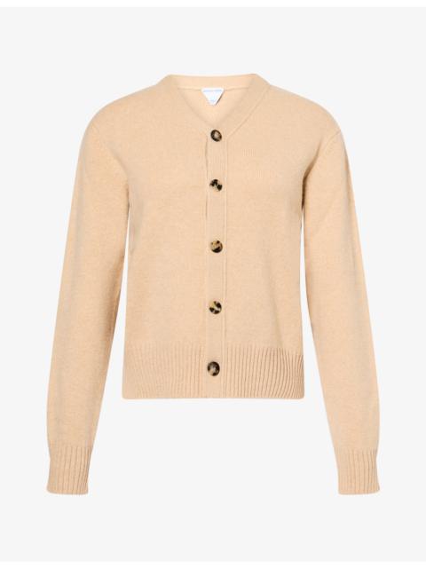 Bottega Veneta V-Neck Relaxed-Fit Cashmere-Blend Cardigan