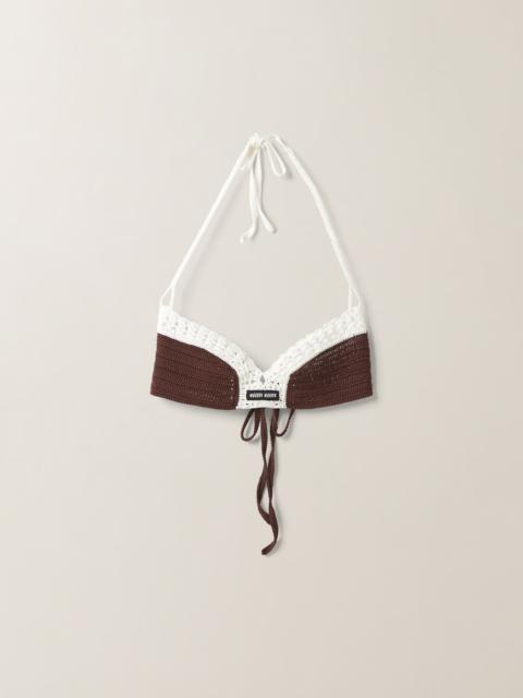 Miu Miu Cotton knit bra