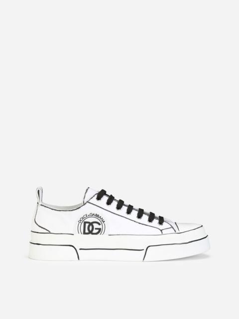 Dolce & Gabbana Hand-painted canvas Portofino Light sneakers