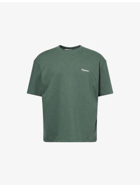 Palmes Logo Crewneck Cotton-Jersey T-Shirt