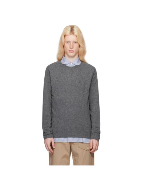 Comme des Garçons SHIRT Gray Crewneck Sweater