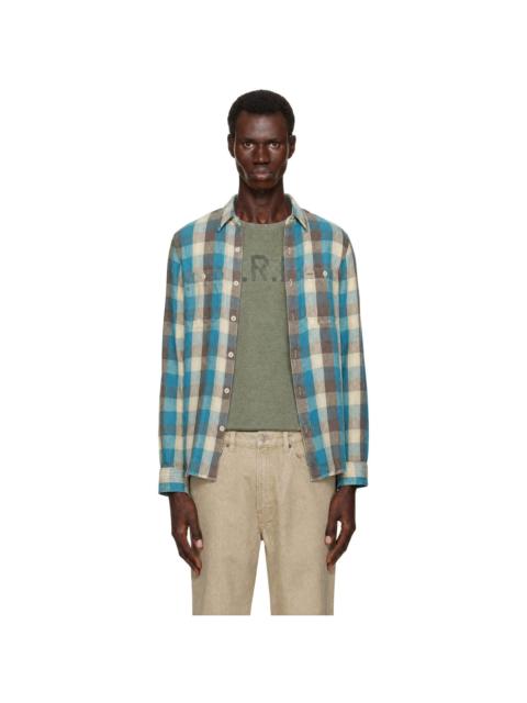 RRL by Ralph Lauren Blue & White Check Shirt