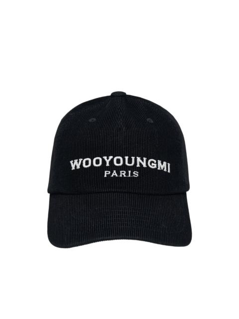 Wooyoungmi logo-embroidered corduroy baseball cap