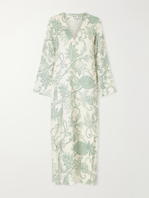 lemlem Theodora Printed Linen Maxi Dress