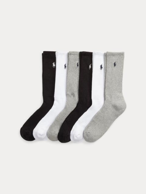 Polo Ralph Lauren Cotton-Blend Crew Sock 6-Pack