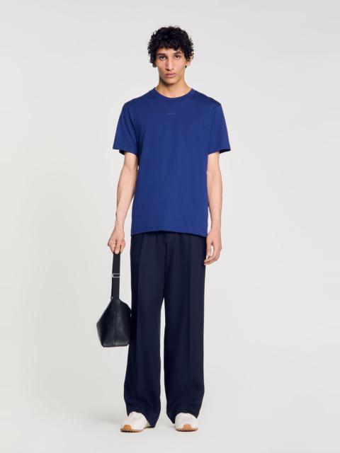 Sandro COTTON T-SHIRT WITH LOGO