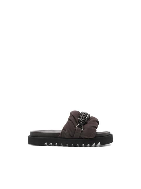 TOGA VIRILIS chain-detail padded sandals