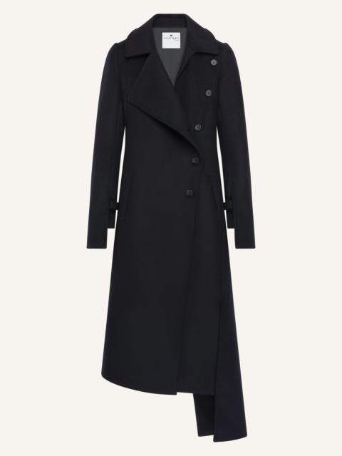 courrèges OBLIQUE WOOL COAT