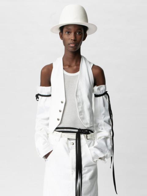 Ann Demeulemeester Monique Micro Open Back Waistcoat