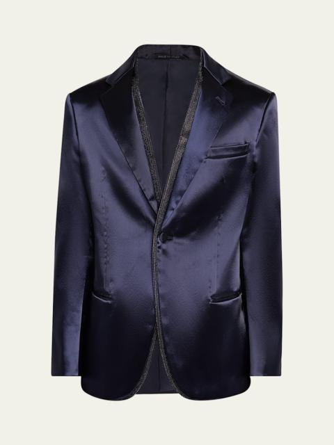 GIORGIO ARMANI Men's Soho Rhinestone-Trim Tuxedo Jacket