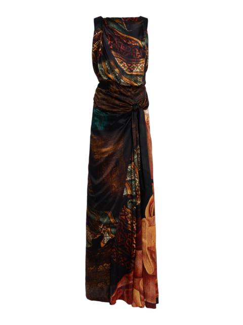 Dries Van Noten Daralyn Silk Maxi Dress