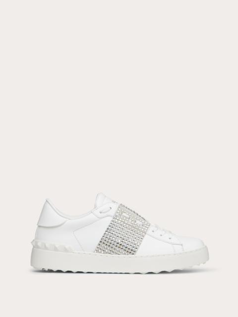 Valentino OPEN SNEAKER WITH CRYSTALS