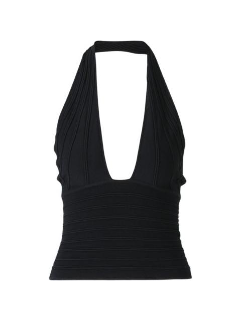 Cult Gaia halterneck ribbed top