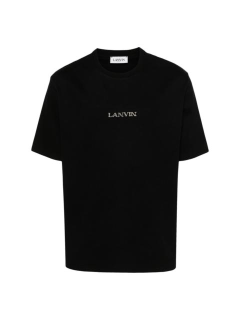 Lanvin logo-embroidered cotton T-shirt