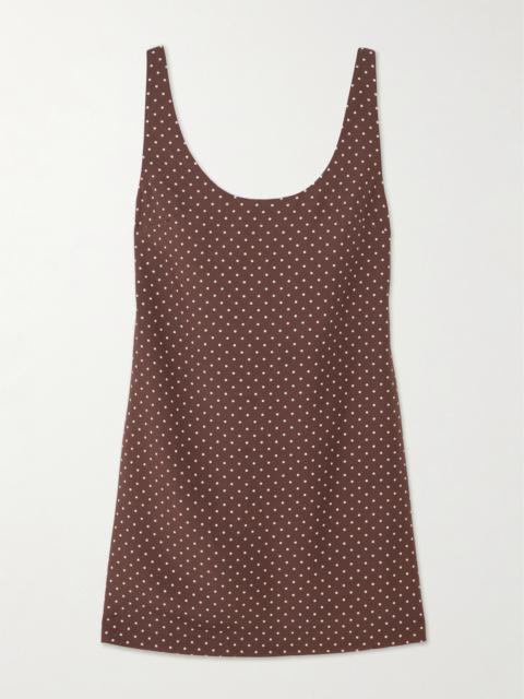 POSSE Evie Polka-dot Tencel Lyocell Mini Dress