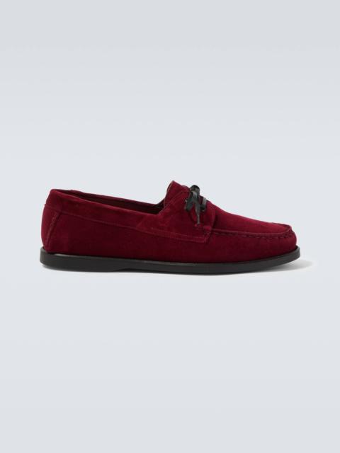 SAMAN AMEL City Moc suede boat shoes