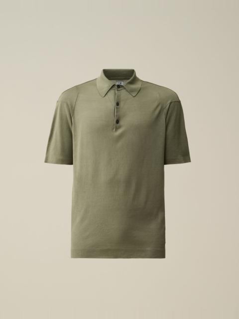 C.P. Company Filo Di Scozia Knitted Polo Shirt