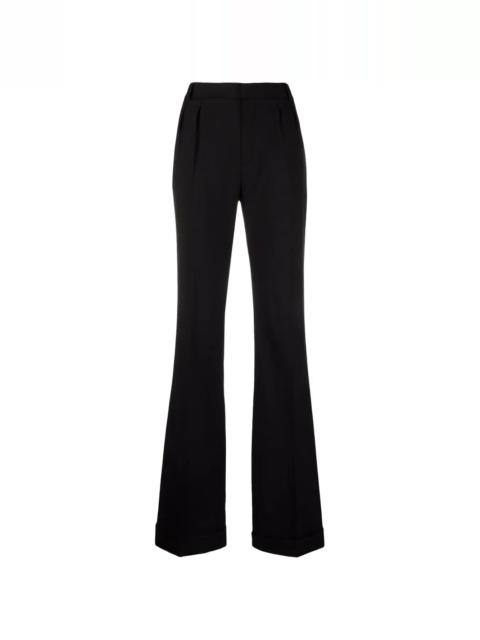 tailored straight trousers