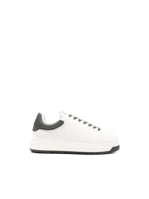 ribbed-trim sneakers