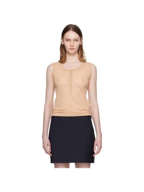 paloma wool Beige Velata Tank Top