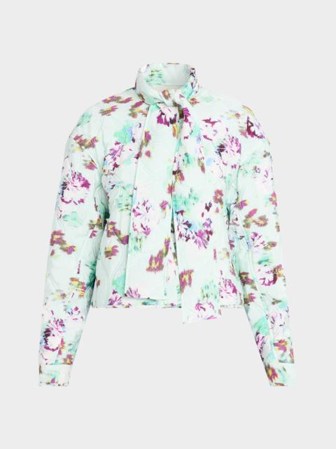 ULLA JOHNSON Lilith Quilted Silk Scarf Jacket