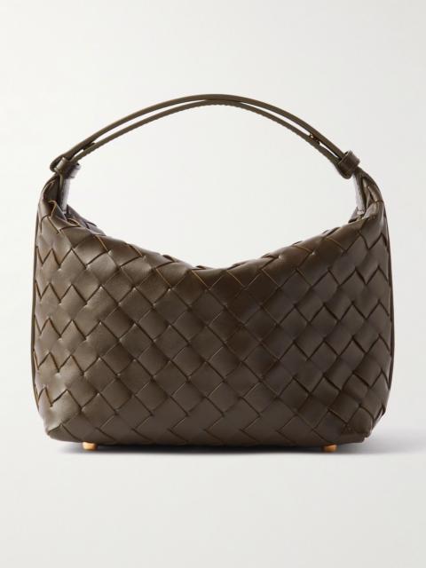 Bottega Veneta Mini Wallace intrecciato leather shoulder bag Dark green