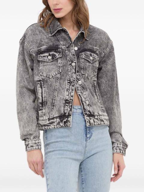 GUESS USA faded-effect denim jacket