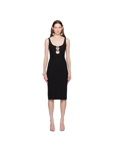 Blumarine 금속 꽃 appliqu Ã© 미디 드레스