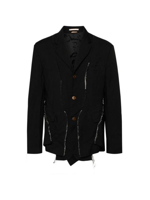 notched-lapels single-breasted blazer