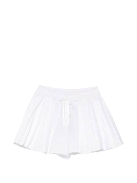 LACOSTE pleated drawstring mini skirt
