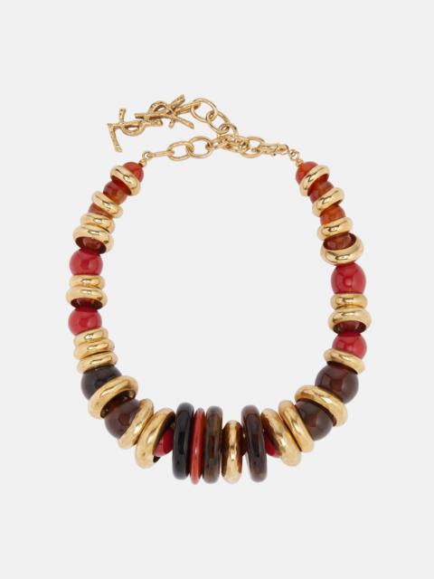 SAINT LAURENT Loulou beaded choker