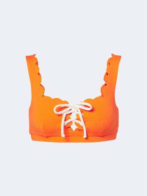 MARYSIA Palm Springs scalloped bikini top