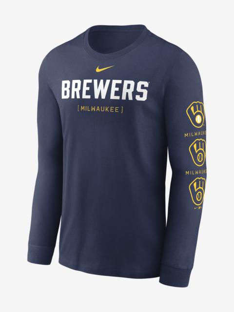 Milwaukee Brewers Repeater Nike Men's MLB Long-Sleeve T-Shirt