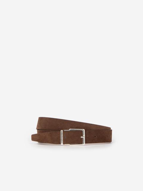 The Kooples BROWN SUEDE BELT